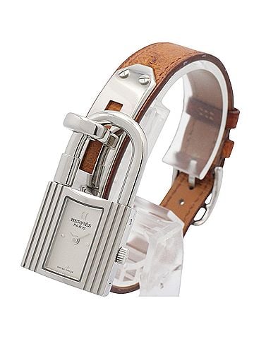 Hermès Hermes Kelly Watch, Stainless Steel, Leather Strap, Women's, Silver Tone, KE1.210 (view 2)