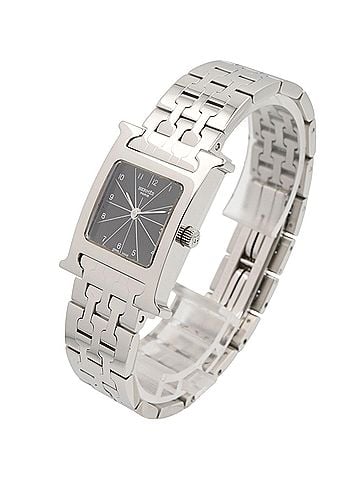 Hermès Hermes H-Watch, Stainless Steel, Women's Watch, Black, HH1.210 (view 2)