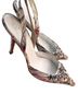 Jewel Badgley MIschka 100% Satin Floral Multi Color Heels Size EU 38 - photo 2