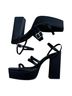 Lisa Vicky 100% Satin Black Heels Size 8 - photo 1