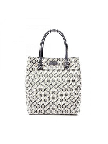Gucci Gucci GG Plus Tote Bag Handbag, Coated Canvas Leather, Women's, Beige/Navy, 131220 (view 1)