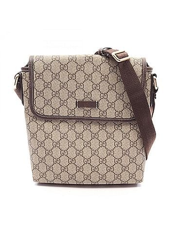 Gucci Gucci GG Supreme Shoulder Bag/Handbag, Coated Canvas and Leather, Women's, Beige/Brown, Item Number 223666 (view 1)