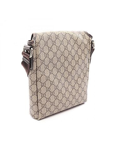 Gucci Gucci GG Supreme Shoulder Bag/Handbag, Coated Canvas and Leather, Women's, Beige/Brown, Item Number 223666 (view 2)