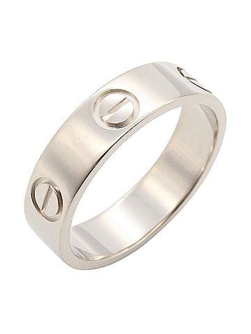 Cartier Cartier Love Ring, 18K White Gold (18KWG), Women's, Silver Tone, B4084700 (view 1)