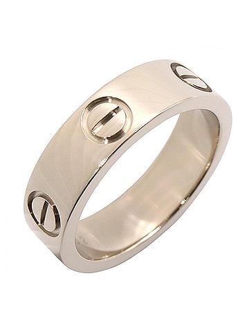 Cartier Cartier Love Ring, 18K White Gold (18KWG), Women's, Silver Tone, B4084700 (view 1)