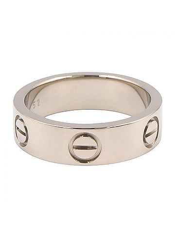 Cartier Cartier Love Ring, 18K White Gold (18KWG), Women's, Silver Tone, B4084700 (view 2)