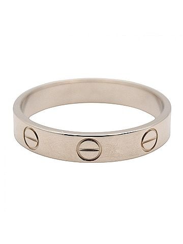 Cartier Cartier Mini Love Ring, 18K White Gold (18KWG), Silver Tone, B4085155 (view 2)