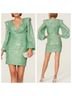 Mac Duggal 100% Polyester Solid Green Cocktail Dress Size 6 - photo 4