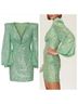 Mac Duggal 100% Polyester Solid Green Cocktail Dress Size 6 - photo 5