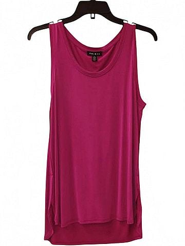 Tribal Women's U Neck Jersey Tank Top in Berry Fizz (view 2)