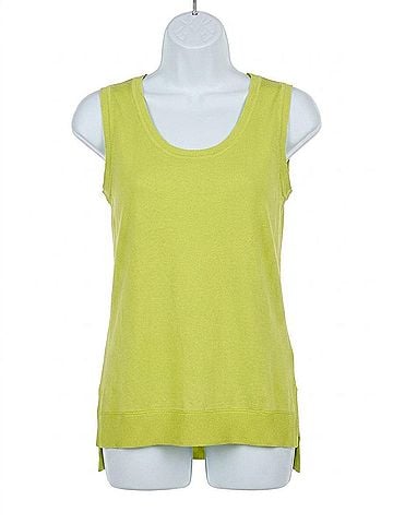 Tribal Women's High Low Tank Top in Limetwist (view 1)