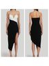 Amanda Uprichard 100% Polyester 100% Polyester Black Ivory Cocktail Dress Size S - photo 5
