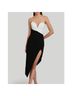 Amanda Uprichard 100% Polyester 100% Polyester Black Ivory Cocktail Dress Size S - photo 4