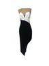 Amanda Uprichard 100% Polyester 100% Polyester Black Ivory Cocktail Dress Size S - photo 1
