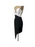 Amanda Uprichard 100% Polyester 100% Polyester Black Ivory Cocktail Dress Size S - photo 2