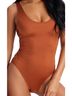 XIA 100% Lycra Brown One Piece Swimsuit Size M - photo 1