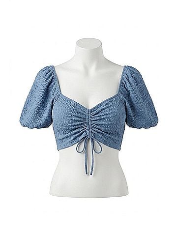 O'Neill Polly Cropped Top in Blue (view 1)