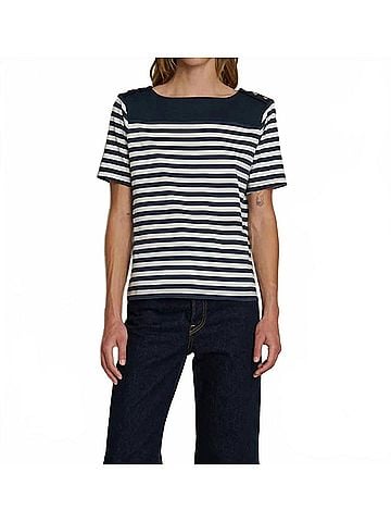 NATION LTD Johnnie Tee in Seascape Stripe (view 2)