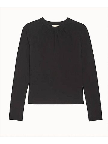 NATION LTD Alejandra Long Sleeve Tee in Charcoal (view 1)