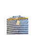 Garnet Hill 100% Linen Stripes Blue White Button-Down Shirt Size M - photo 2
