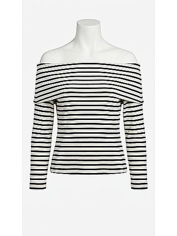 NATION LTD Alexi Off The Shoulder Top in Cross Walk Stripe (view 1)