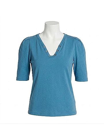 NATION LTD Nahal Top in Indigo (view 1)