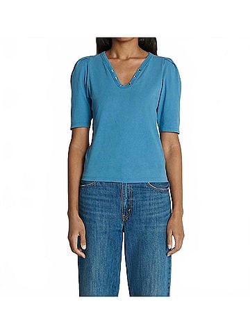 NATION LTD Nahal Top in Indigo (view 2)