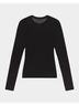 FRAME Solid Black Mesh Polka Dot Top in Black Size M - photo 5