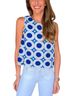 Drew White Brayden Top in Blue/White Size L - photo 2