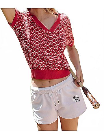 Varley Ezrella Knit Top in Baked Apple (view 2)