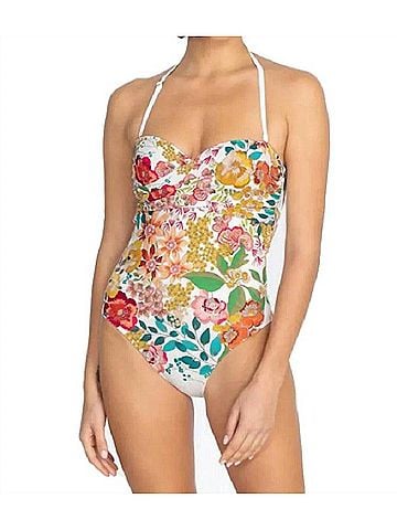 Johnny Was Twist Bra One Piece Swimsuit in Multi (view 2)