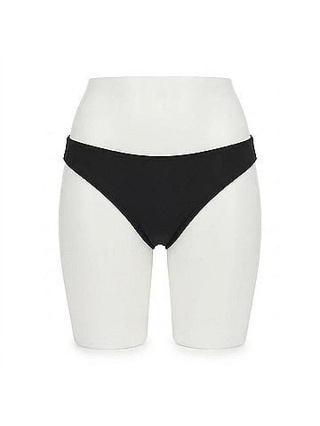 Steve Madden Basic Hipster Bikini Bottom in Raven Black (view 1)