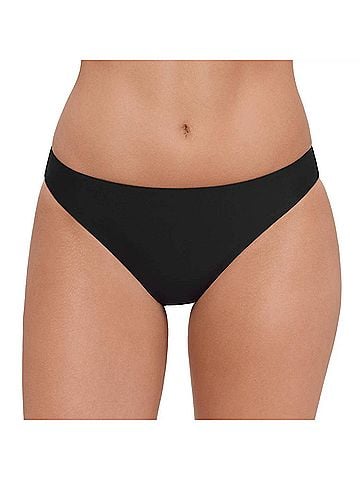 Steve Madden Basic Hipster Bikini Bottom in Raven Black (view 2)
