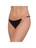 Steve Madden Solid Black Strap Side Double Ring Bikini Bottom in Raven Black Size XL - photo 3