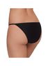 Steve Madden Solid Black Strap Side Double Ring Bikini Bottom in Raven Black Size XL - photo 4