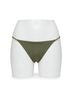 Steve Madden Solid Green Strap Side Bikini Bottom in Olive Size M - photo 1