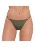 Steve Madden Solid Green Strap Side Bikini Bottom in Olive Size M - photo 2