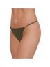 Steve Madden Solid Green Strap Side Bikini Bottom in Olive Size M - photo 4