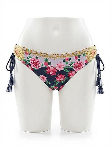 Johnny Was Raina Tassel Bikini Bottom in Multi (view 1)
