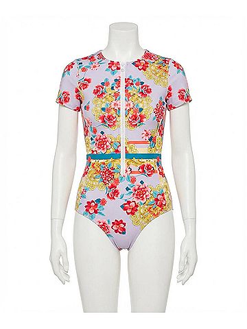 Johnny Was Japer Neoprene One Piece in Multi (view 1)