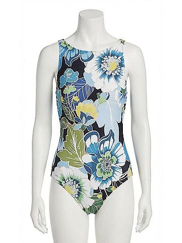 Johnny Was Tie Back One Piece Swimsuit in Jenn Print (view 1)