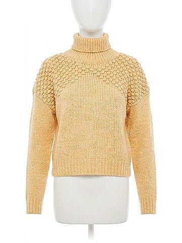 Free People Bradley Pullover Sweater in Camel Heather (view 1)