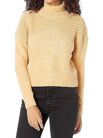 Free People Bradley Pullover Sweater in Camel Heather (view 2)