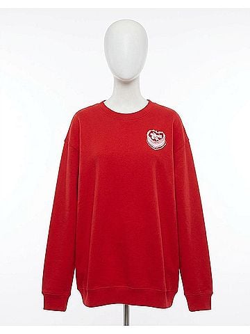 Show Me Your Mumu Stanley Heart Sweatshirt in Red (view 1)