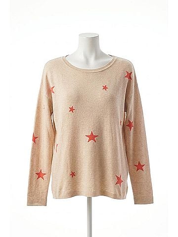 Tribal Reversible Cotton Sweater in Azalea (view 1)