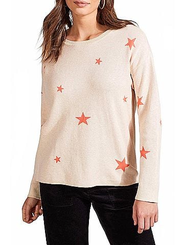 Tribal Reversible Cotton Sweater in Azalea (view 2)