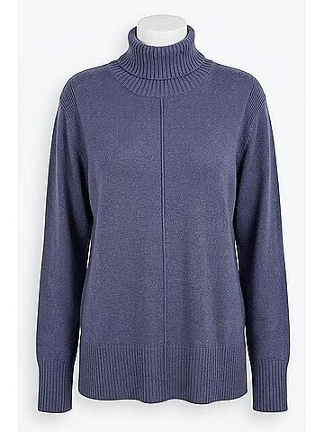 Tribal Marine Long Sleeves Sweater in Blue (view 1)