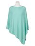 Coco + Carmen Solid Green Lightweight Versatile Poncho in Aqua One size - photo 1