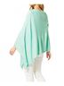 Coco + Carmen Solid Green Lightweight Versatile Poncho in Aqua One size - photo 3