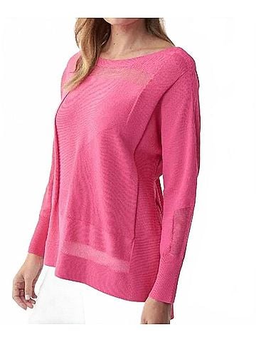 Joseph Ribkoff Ridley Lightweight Sweater in Raspberry (view 2)